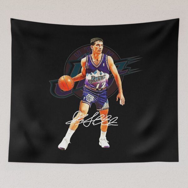 Item preview, John Stockton Legend Basketball Signature Vintage Retro 80s 90s Bootleg Rap Style designed and sold by HayleyMonahan.