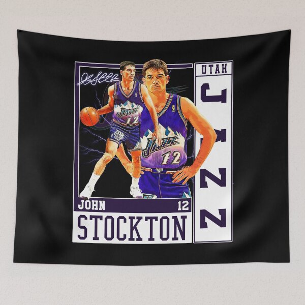 Item preview, John Stockton Legend Basketball Signature Vintage Retro 80s 90s Bootleg Rap Style designed and sold by HayleyMonahan.