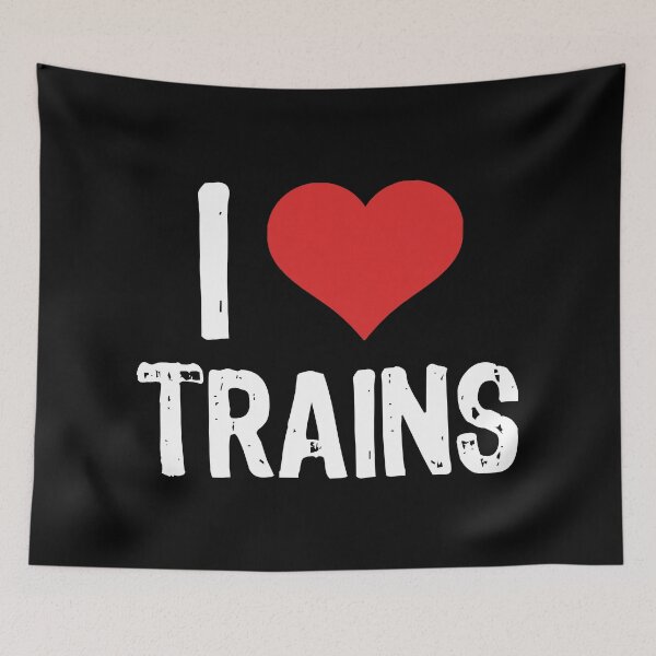 Item preview, I Love Trains designed and sold by The "I Love Everything" Shop.
