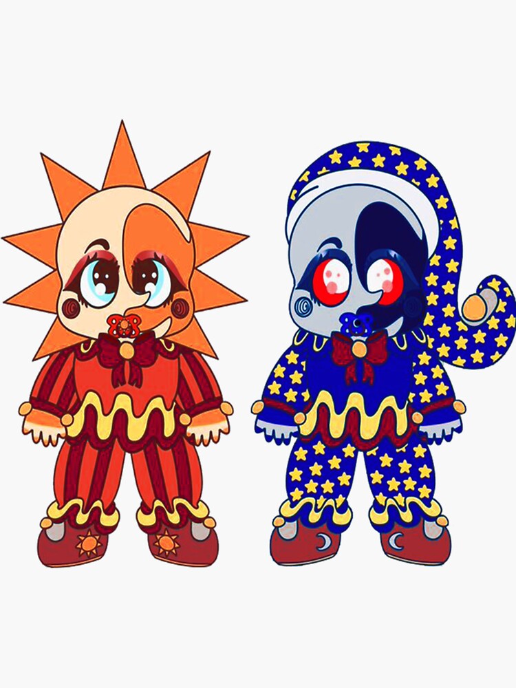 sundrop and moondrop - FNAF - Anime - | Sticker