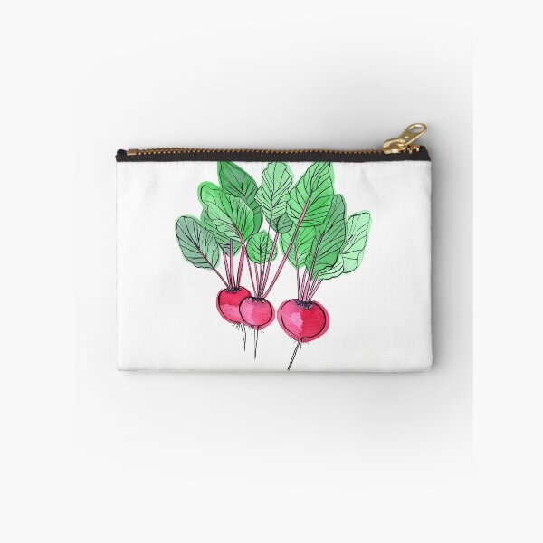 Item preview, Radishes illustration in ink and watercolour designed and sold by Paper Den.