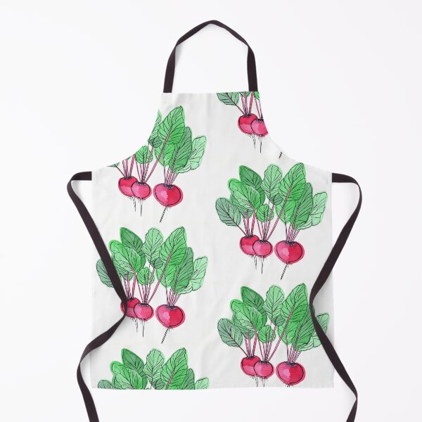Item preview, Radishes illustration in ink and watercolour designed and sold by Paper Den.