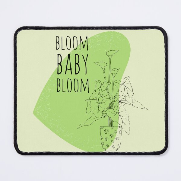 Item preview, Bloom Baby Bloom - Inspirational Boho Style Plant Quote designed and sold by Naturalist Prints.