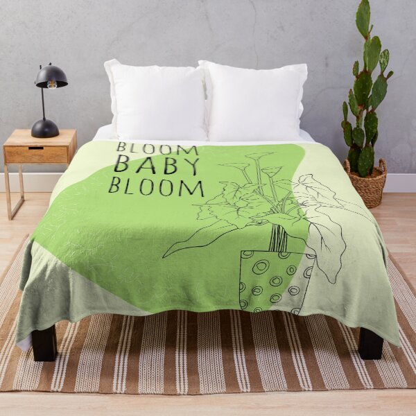 Item preview, Bloom Baby Bloom - Inspirational Boho Style Plant Quote designed and sold by Naturalist Prints.