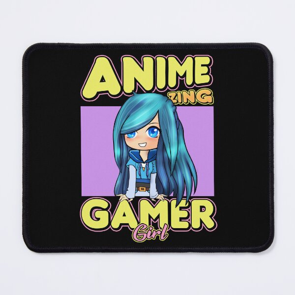 Item preview, AnimeZing gamer girl Aesthetic anime chibi itsfunneh rainbow art designed and sold by Infdesigner.