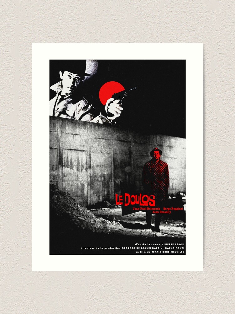 Lámina artística for Sale con la obra «Le Doulos (1962) - Diseño de  carteles de cine» de jackbooks | Redbubble
