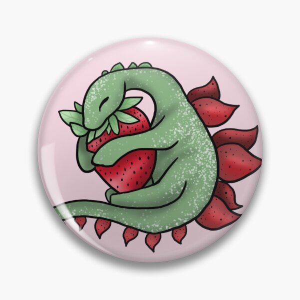 Item preview,  Strawberryosaurus with a strawberry designed and sold by BerryShyKittens.
