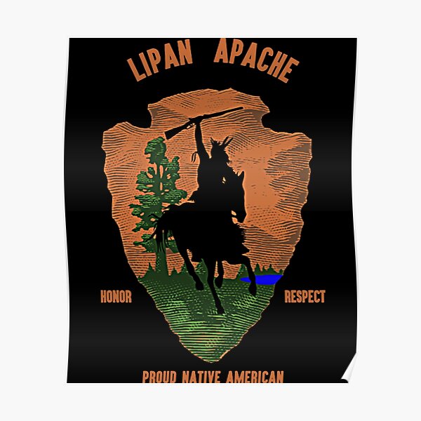 "Lipan APACHE Native American Indian Retro Arrow " Poster for Sale by