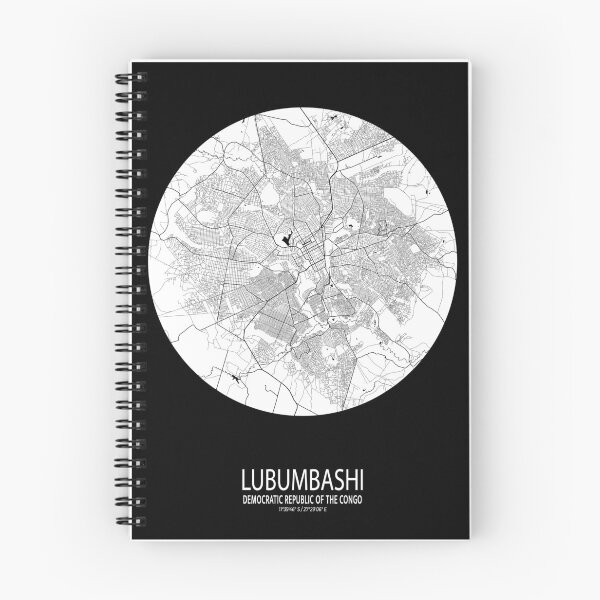 Item preview, Lubumbashi City Map of Democratic Republic of the Congo - Full Moon designed and sold by deMAP.
