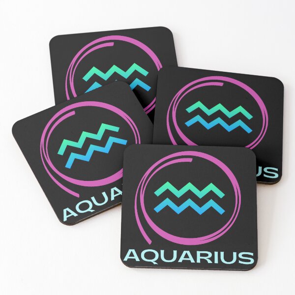 Item preview, Aquarius Zodiac Sign Symbol designed and sold by Hellofriendco.