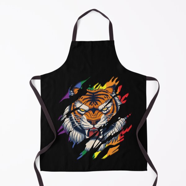 Item preview, Bengal Tiger LGBT Gay Pride Tiger Scratch Tear designed and sold by retrodesigner14.