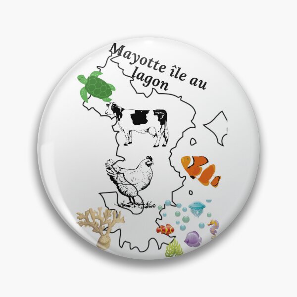 Item preview, Map of Mayotte fauna and flora designed and sold by FoxinhoSoumaila.