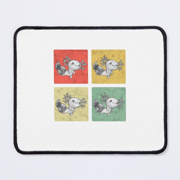 Item preview, Axolotl vintage aquaristic amphibian axolotl designed and sold by madgrfx.