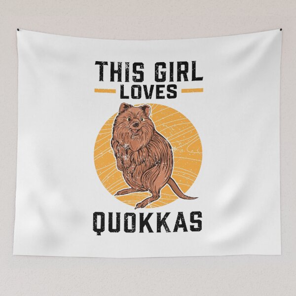 Item preview, Girl loves Quokka Australian marsupial designed and sold by madgrfx.
