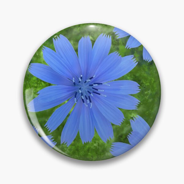 Item preview, Blue Flowering Chicory pattern designed and sold by Kestrelle.