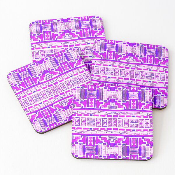 Item preview, Pink Tribal Geometric Pattern designed and sold by Sebastian Grafmann.