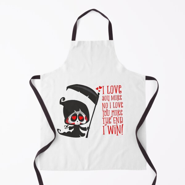 Item preview, Funny Creepy Horror Valentine Scary Grim Reaper I Love You More the End I Win Halloween Lovers designed and sold by GGDesignArt.