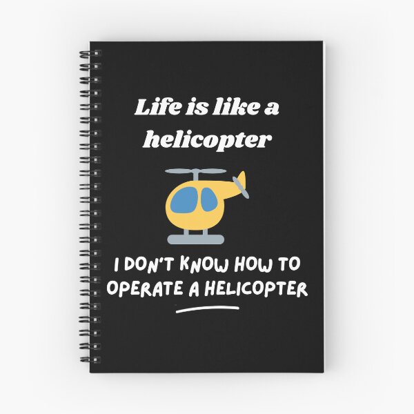 Artikelvorschau, Das Leben ist wie ein Helikopter für dunklere Hintergründe entworfen und verkauft von Jimmy-Recard.