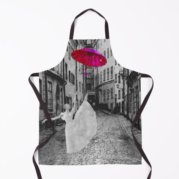 Item preview, Watercolor Design of a Ballerina dancing with a Purple Umbrella somewhere in Stockholm Sweden designed and sold by M-Infinite.