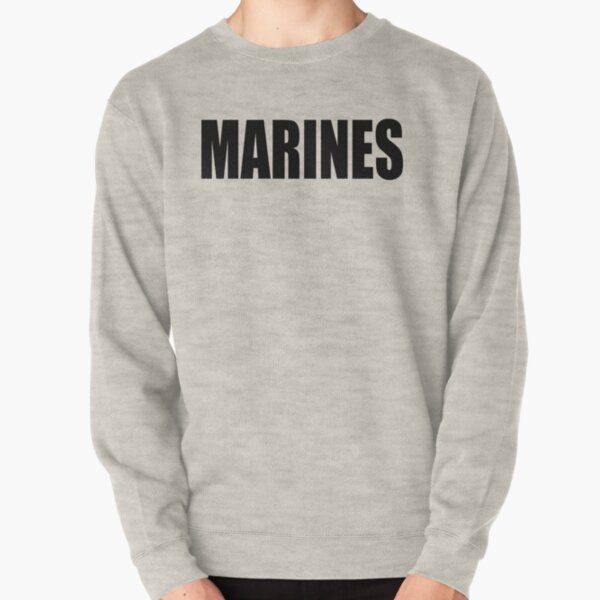US Marine Mom Family USMC Heather Adult Pullover Sweatshirt