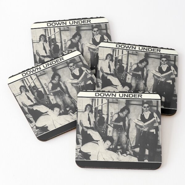 Item preview, Men At Work Down Under Australian Rock Band Seventies. Essential designed and sold by LouLucarelli.
