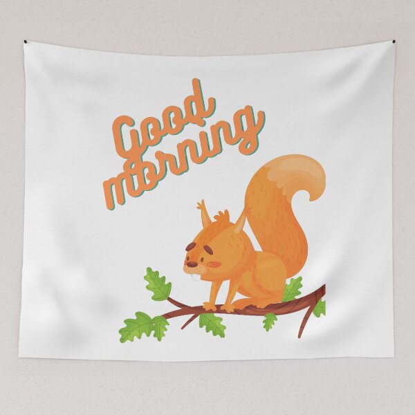 Item preview, Squirrel Good Morning People designed and sold by alexadybanu.