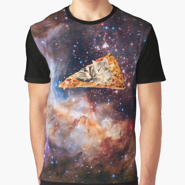"Pizza Cat" Tshirt for Sale by PYHC Redbubble pizza graphic tshirts cat graphic tshirts