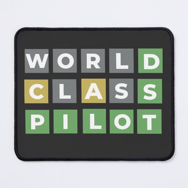 Item preview, World class pilot funny wordle pilot designed and sold by GoodyLeo.