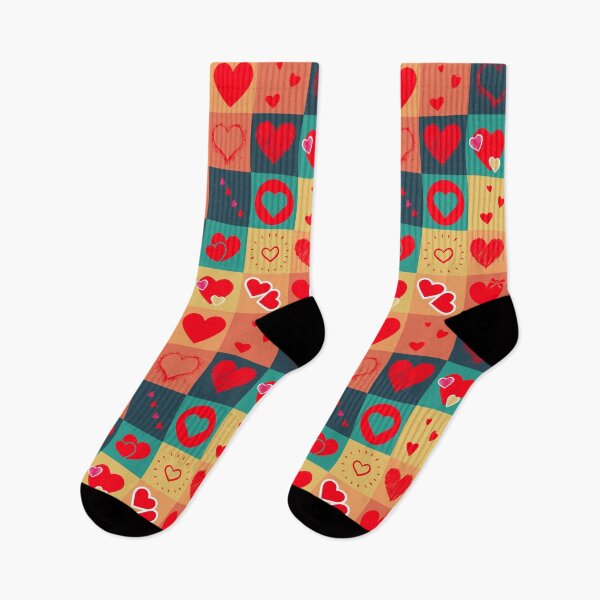 Item preview, Neo geo hearts. Neo Geo Pattern. Neo geo Valentines. Colorful pattern designed and sold by D/Art ⭐⭐⭐⭐⭐.