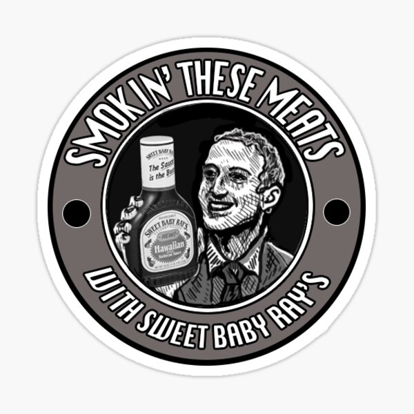"Mark Zuckerberg "Smoking these meats" illustration" Sticker by