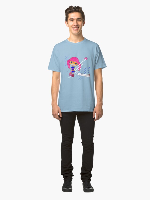 Alternate view of Bravely, She Took On The World Classic T-Shirt