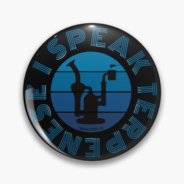 Item preview, Retro Vintage Sunset Blue Dab Rig-I speak Terpenese  designed and sold by YomeHayin.