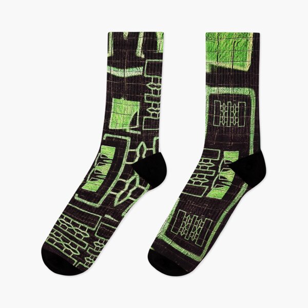 Item preview, "House of the Mansa"  - Green African Ethnic Contemporary Abstract Mudcloth Tribal Art Designs designed and sold by Tony Cisse.