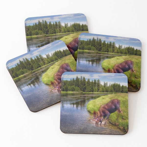 Item preview, Moose at the Madison River designed and sold by Kathy Weaver.