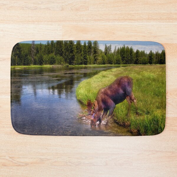 Item preview, Moose at the Madison River designed and sold by Kathy Weaver.