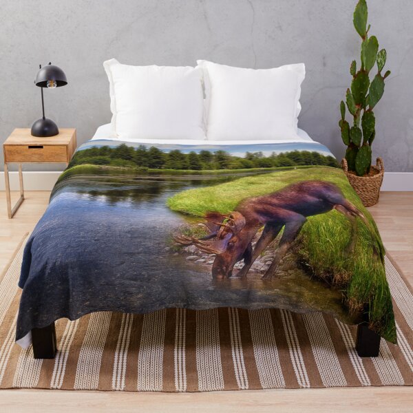 Item preview, Moose at the Madison River designed and sold by Kathy Weaver.