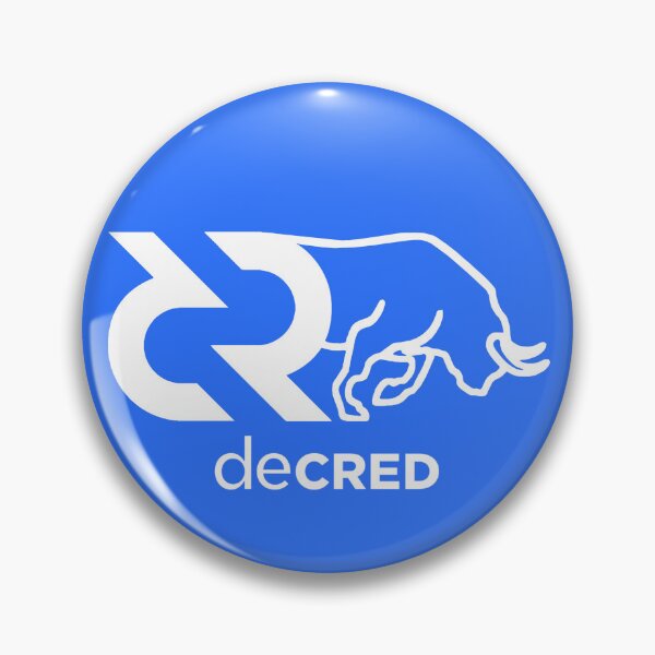 Item preview, Decred Bull - DCR Blue © v1 (Diseño con marca de tiempo de https://timestamp.decred.org/) designed and sold by OfficialCryptos.