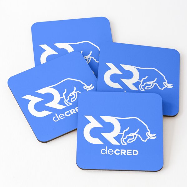 Item preview, Decred Bull - DCR Blue © v1 (Diseño con marca de tiempo de https://timestamp.decred.org/) designed and sold by OfficialCryptos.