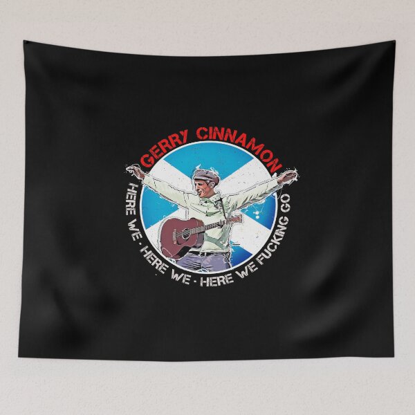 Item preview, Gerry Cinnamon Saltire Here We Here We designed and sold by boxoflyrics.