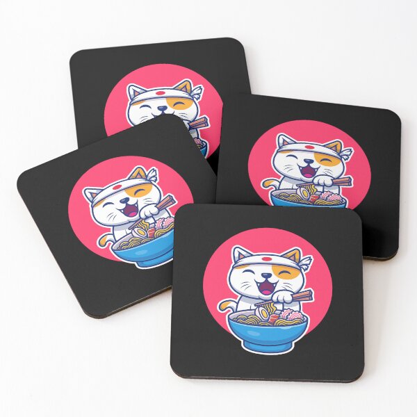 Item preview, Cute And kawaii Cat Eating Ramen - Funny japan Cat Gift For Ramen And Noodles Japan food lovers designed and sold by Diferenty Shop  ⭐⭐⭐⭐⭐.