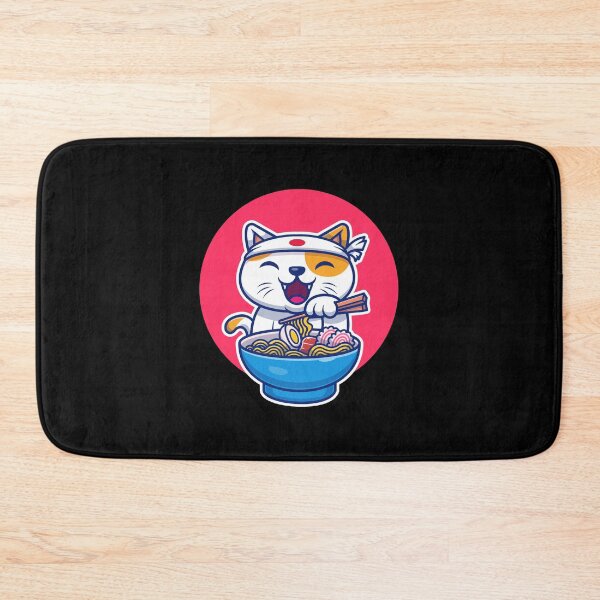 Item preview, Cute And kawaii Cat Eating Ramen - Funny japan Cat Gift For Ramen And Noodles Japan food lovers designed and sold by Diferenty Shop  ⭐⭐⭐⭐⭐.