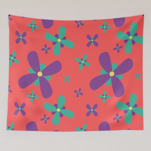 Item preview, 70s flower power fun pattern designed and sold by CameleonDesign.