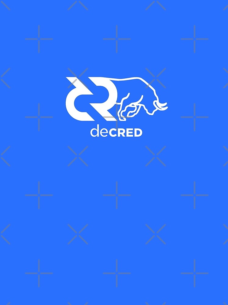 Decred Bull - DCR Blue © v1 (Design timestamped by https://timestamp.decred.org/) by OfficialCryptos
