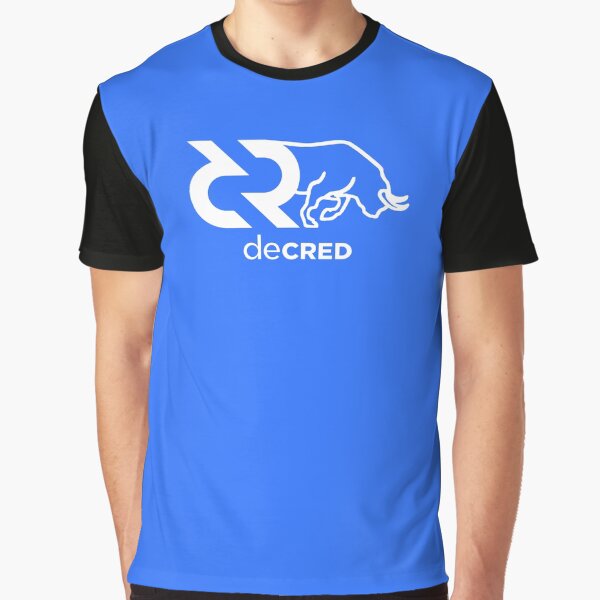 Decred Bull - DCR Blue © v1 (Design timestamped by https://timestamp.decred.org/) Graphic T-Shirt