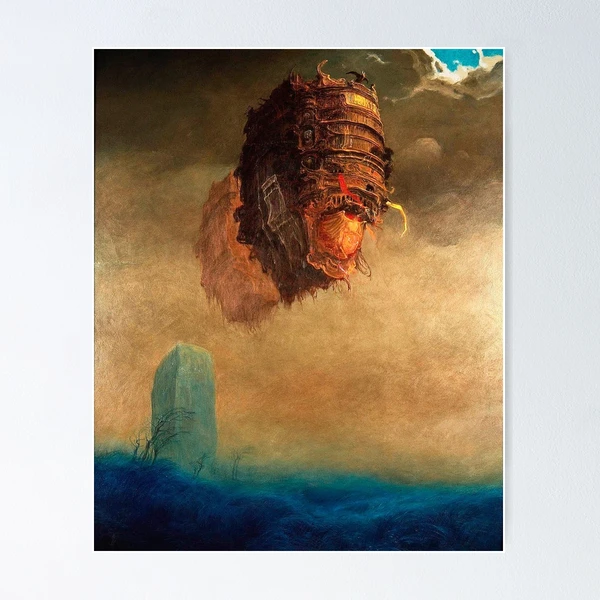 Art By Zdzisław Beksiński,Zdzisław-Beksiński-6-1975