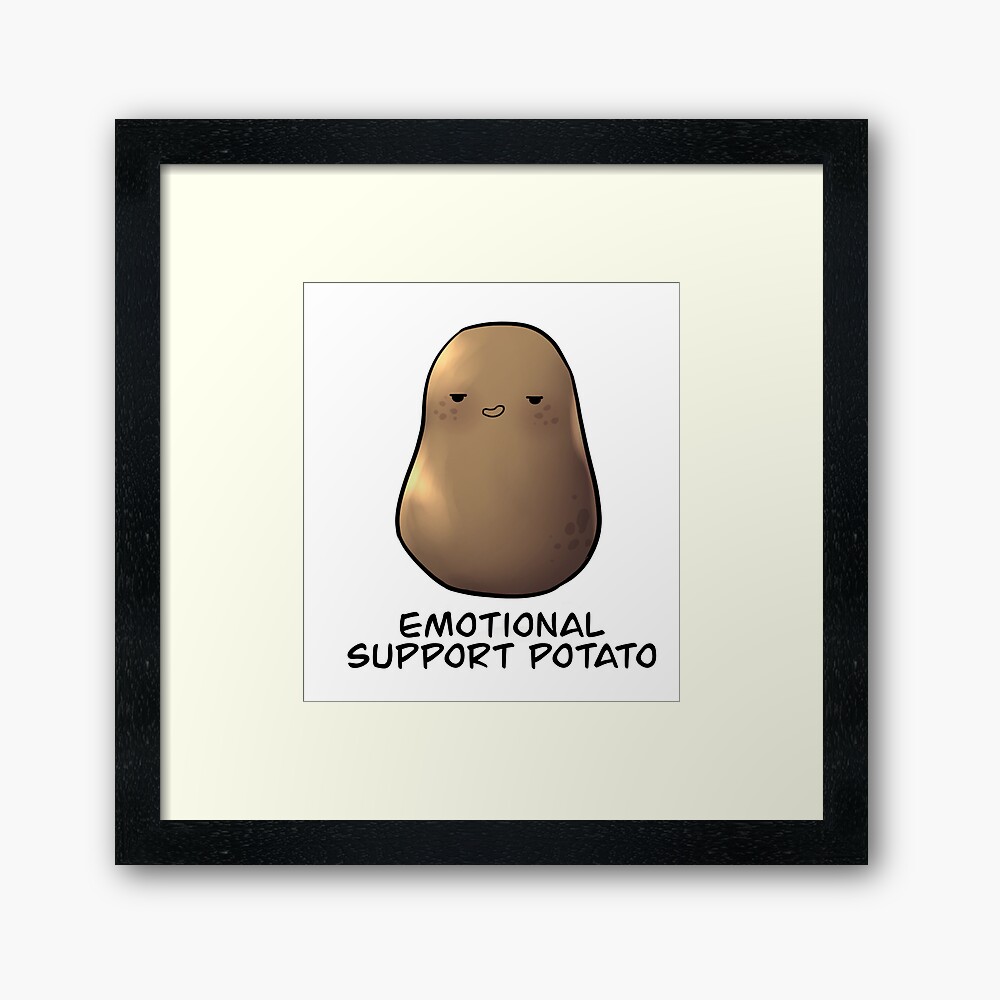Emotional Support Potato #1 Magnet by a-lazybee