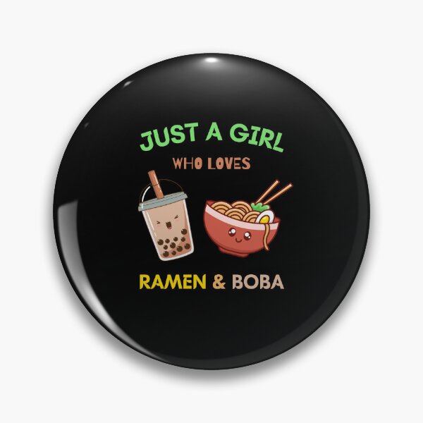 Item preview, Just A Girl Who Loves Ramen And Boba - Funny And Kawaii Quote Gift For Girl Who Loves Ramen And Noodles. Boba Japan food lovers designed and sold by Diferenty Shop  ⭐⭐⭐⭐⭐.