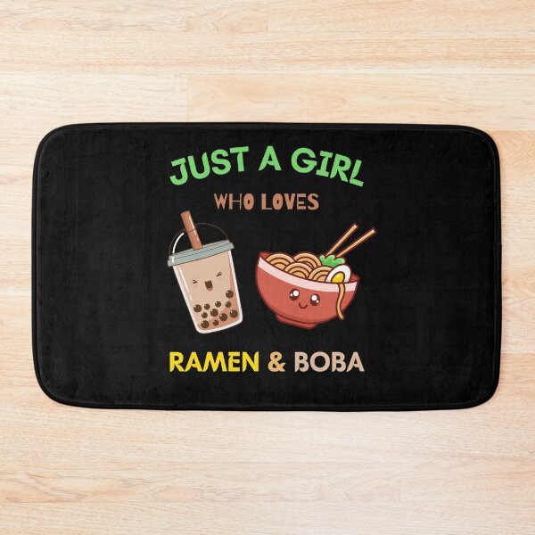 Item preview, Just A Girl Who Loves Ramen And Boba - Funny And Kawaii Quote Gift For Girl Who Loves Ramen And Noodles. Boba Japan food lovers designed and sold by Diferenty Shop  ⭐⭐⭐⭐⭐.