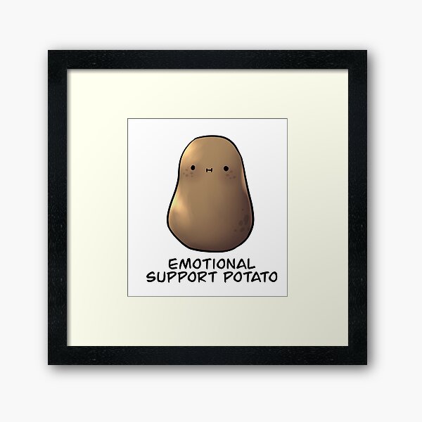 Emotional Support Potato #3 Greeting Card by a-lazybee