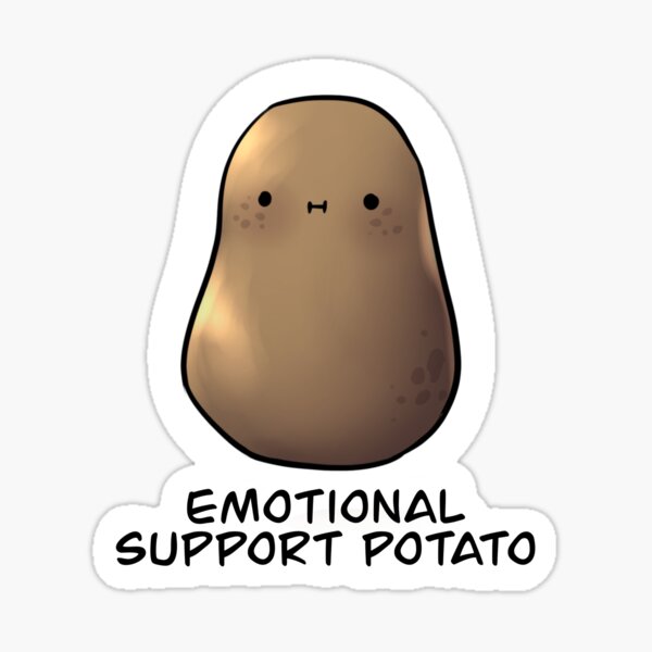 Emotional Support Potato #3 Sticker